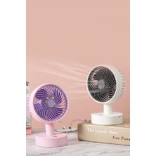 Torima F-08 Pembe Mini Fan Vantilatör Masa Fan