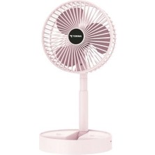 Torima F-06 Pembe Mini Fan Vantilatör Masa Fan