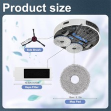 Bright1 Ecovacs T30 Pro Omni, T30 Omni Robot Süpürge Yedek Parçaları, Hepa Filtre Yan Fırçalar Paspas Pedleri (Yurt Dışından)