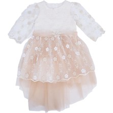 Bebelop Taçlı Çiçekli Tüllü Elbise