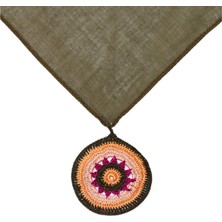 Yeşil Oyalı Fular