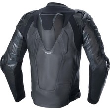 Alpinestars  Atem V5 Korumalı Deri Motosiklet Montu Siyah