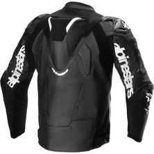 Alpinestars  Atem V5 Korumalı Deri Motosiklet Montu Siyah / Beyaz