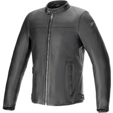 Alpinestars  Blacktrak Korumalı Deri Motosiklet Montu Siyah / Siyah