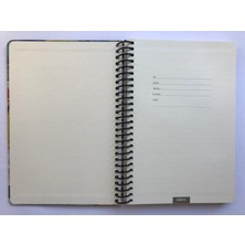 Colornote Papirüs Tuval, Çizgili Defter, Spiralli Sert Kapaklı  (Ön Kapak Görseli; Meyve Sepeti ile Natürmort) 16 x 23 CM,100YAPRAK
