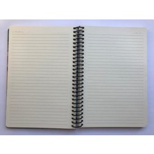 Colornote Papirüs Tuval, Çizgili Defter, Spiralli Sert Kapaklı  (Ön Kapak Görseli; Meyve Sepeti ile Natürmort) 16 x 23 CM,100YAPRAK