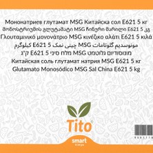 Tito Monosodyum Glutamat MSG Çin Tuzu Gıda Tipi  5 kg