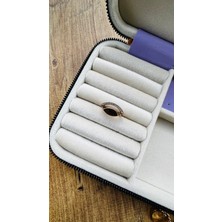 Queen Accessory Çelik Göz Detay Ayarlanabilir Yüzük