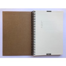 Colornote Papirüs Kraft, Çizgili Defter, Spiralli, Sert Kapaklı 16 x 23 Cm, 100 Yaprak