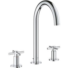 Grohe Atrio Üç Delikli Lavabo Bataryası 1/2" L-Boyut - 20643000