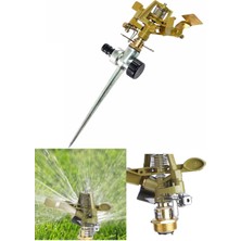 Refox Tüm Metal Gövde - Çat Çatlı Kazıklı Fıskiye Bahçe Çim Sulama Fıskiye ( 1 Adet Fiyatı )