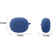 Dacare Realme Buds T110 Koruyucu Kılıf Silikon Anti-Kayıp Kulaklık Kapağı Tokalı (Yurt Dışından)