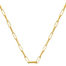 Bilezikci Ataç 14 Ayar Altın Zincir Kolye (3,5 mm Enli) 60 Cm.