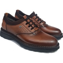 Öztürk Lastik Bağlı Deri Yan Kısım Nokta Lazer Baskılı Eva Taban Kundura Marka-185