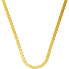 Bilezikci Ezme Zincir Kolye 14 Ayar Altın (2 mm Enli) 45 cm.