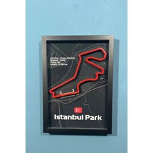Besthree Formula 1 (F1) Istanbul Park 3 Boyutlu Çerçeveli Tablo