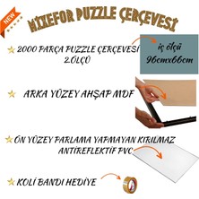 mixefor 2000 Parça Puzzle Çerçevesi  2.ölçü 96CM x 66CM