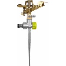 Refox Bahçe Çim Sulama Fıskiye Dönebilen Çat Çat Fıskiye Otomatik Çim Fıskiyesi Metal Gövde Kazıklı