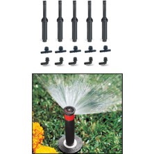 Refox 5 Adet Hunter Psu 8-A (2,4 mt Yarıçap ) Çim Sulama Sprey Fıskiye ve Montaj Ek Parçaları