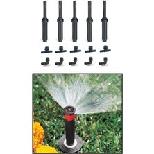 Refox 5 x Hunter Çim Sulama Sprey Fıskiye Kısa Gövde (7cm) Psu-02 6-A (1,8 mt Yarıçap ) ve Ek Parçaları