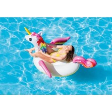 Mediterian 3+ Yaş Unicorn Binici Şişme Unicorn Binici Bot Deniz Unicorn Binici Havuz Unicorn Şişme 201X140X97