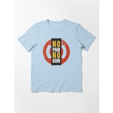 Otuz5 No Pain Baskılı Bisiklet Yaka T-Shirt