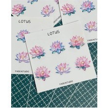 Butik Sosyetik Lotus Sticker Sheets 2 Parça