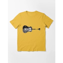 Otuz5 Orman Gölge Baskılı Bisiklet Yaka T-Shirt