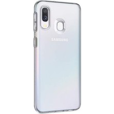 Techno Guru Samsung Galaxy A40 Esnek ve Şeffaf Sheer Premium Tpu Silikon Kılıf