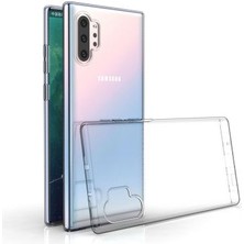 Techno Guru Samsung Galaxy Note 10 Plus Esnek ve Şeffaf Sheer Premium Tpu Silikon Kılıf