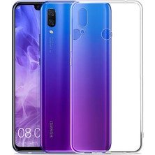 Techno Guru Huawei Y9 2019 Esnek ve Şeffaf Sheer Premium Tpu Silikon Kılıf