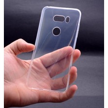 Techno Guru Lg V30 Esnek ve Şeffaf Sheer Premium Tpu Silikon Kılıf