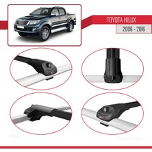 DBC Online Toyota Hilux 2006-2016 Arası ile Uyumlu Ace-1 Ara Atkı Tavan Barı Siyah