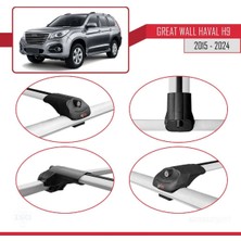 DBC Online Great Wall Haval H9 2015 ve Sonrası ile Uyumlu Ace-1 Ara Atkı Tavan Barı Gri