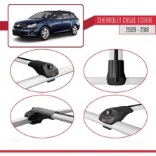 DBC Online Chevrolet Cruze 2009-2016 Arası ile Uyumlu Ace-1 Ara Atkı Tavan Barı Gri