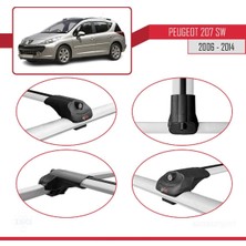 DBC Online Peugeot 207 Sw 2006-2014 Arası ile Uyumlu Ace-1 Ara Atkı Tavan Barı Gri