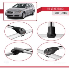 DBC Online Volvo XC70 (Us) 2008-2016 Arası ile Uyumlu Ace-1 Ara Atkı Tavan Barı Gri