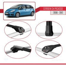 DBC Online Citroen C4 Picasso 2006-2012 Arası ile Uyumlu Ace-1 Ara Atkı Tavan Barı Siyah