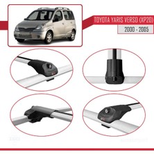 DBC Online Toyota Yaris Verso (XP20) 2000-2005 Arası ile Uyumlu Ace-1 Ara Atkı Tavan Barı Gri