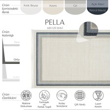 Cool Halı Pella 6811 Krem Halı Yolluk Dokuma Makine Halısı Yatak Odası Halısı Klasik Çerçeveli Salon Halısı