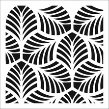 Stencil Sarayi Boyama Şablon Çiçek ve Meyve - 7949