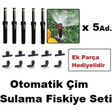 Refox 5 Adet Rainbird 10 Van (3mt. Yarıçap ) Çim Sulama Sprey Fıskiye ve Montaj Ek Parçaları