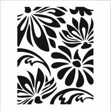 Stencil Sarayi Boyama Şablon Çiçek ve Meyve - 4751