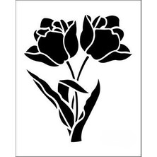 Stencil Sarayi Boyama Şablon Çiçek ve Meyve - 4170