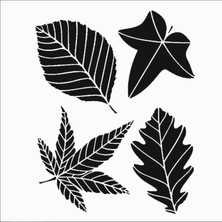 Stencil Sarayi Boyama Şablon Çiçek ve Meyve - 8249