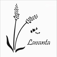 Stencil Sarayi Boyama Şablon Çiçek ve Meyve - 8293