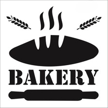 Stencil Sarayi Boyama Şablon Mutfak Obje ve Yazıları - 1227