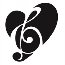 Stencil Sarayi Boyama Şablon Muzik - 1255