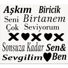 Stencil Sarayi Boyama Şablon Yazı ve Numaralar - 4378