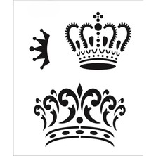 Stencil Sarayi Boyama Şablon Tac - 1164